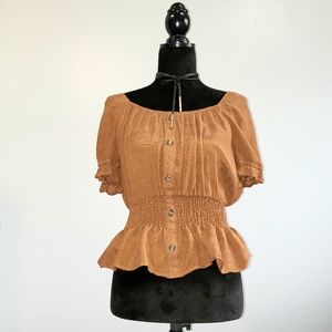 Caramel blouse